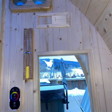 Au-Doux-Altic Chalet Romantique Avec Jacuzzi Et Sauna Metabief Bagian luar foto