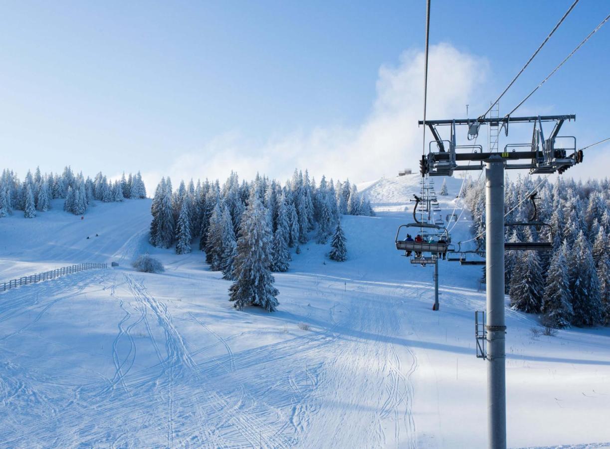 Au-Doux-Altic Chalet Romantique Avec Jacuzzi Et Sauna Metabief Bagian luar foto