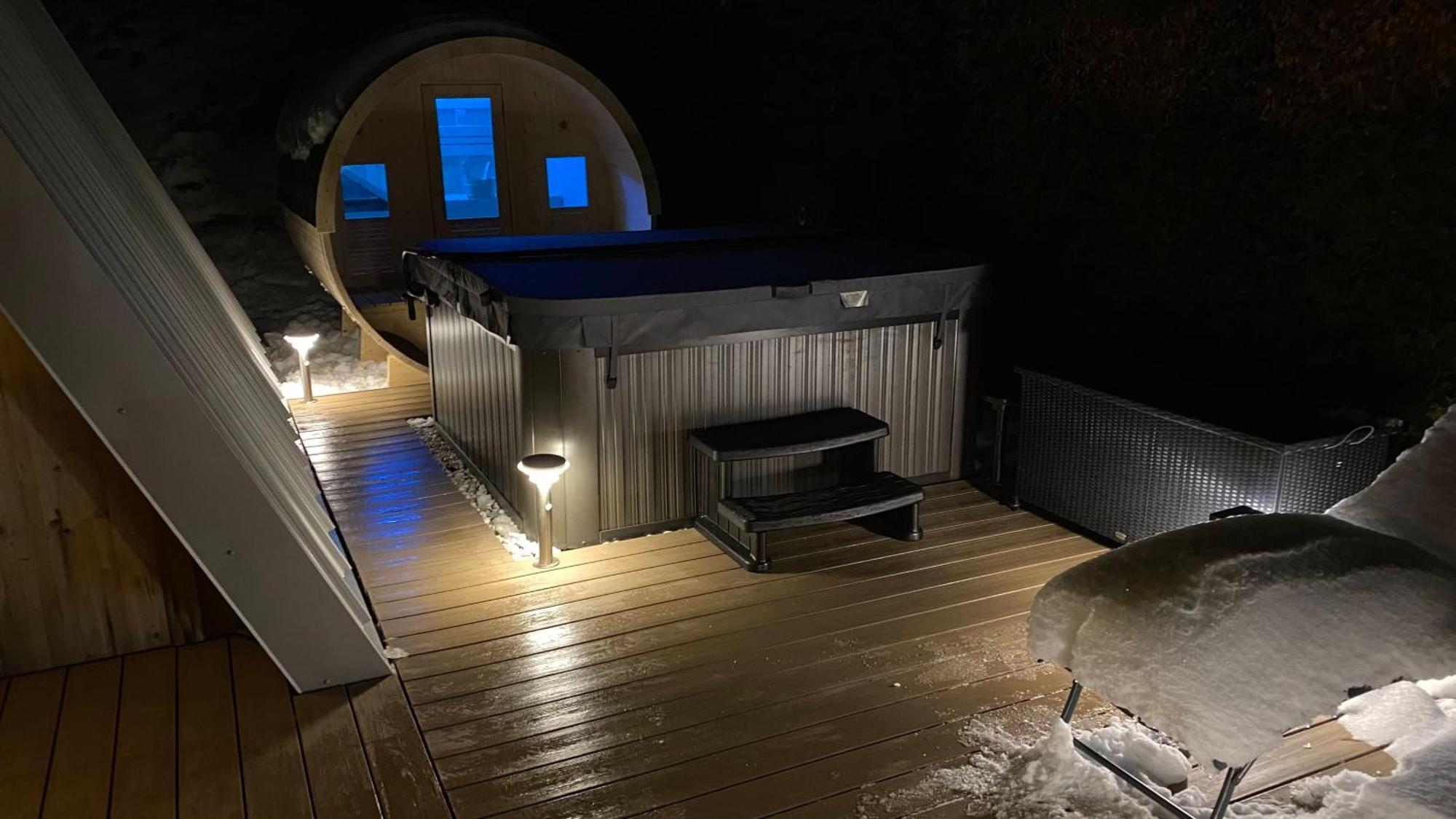Au-Doux-Altic Chalet Romantique Avec Jacuzzi Et Sauna Metabief Bagian luar foto