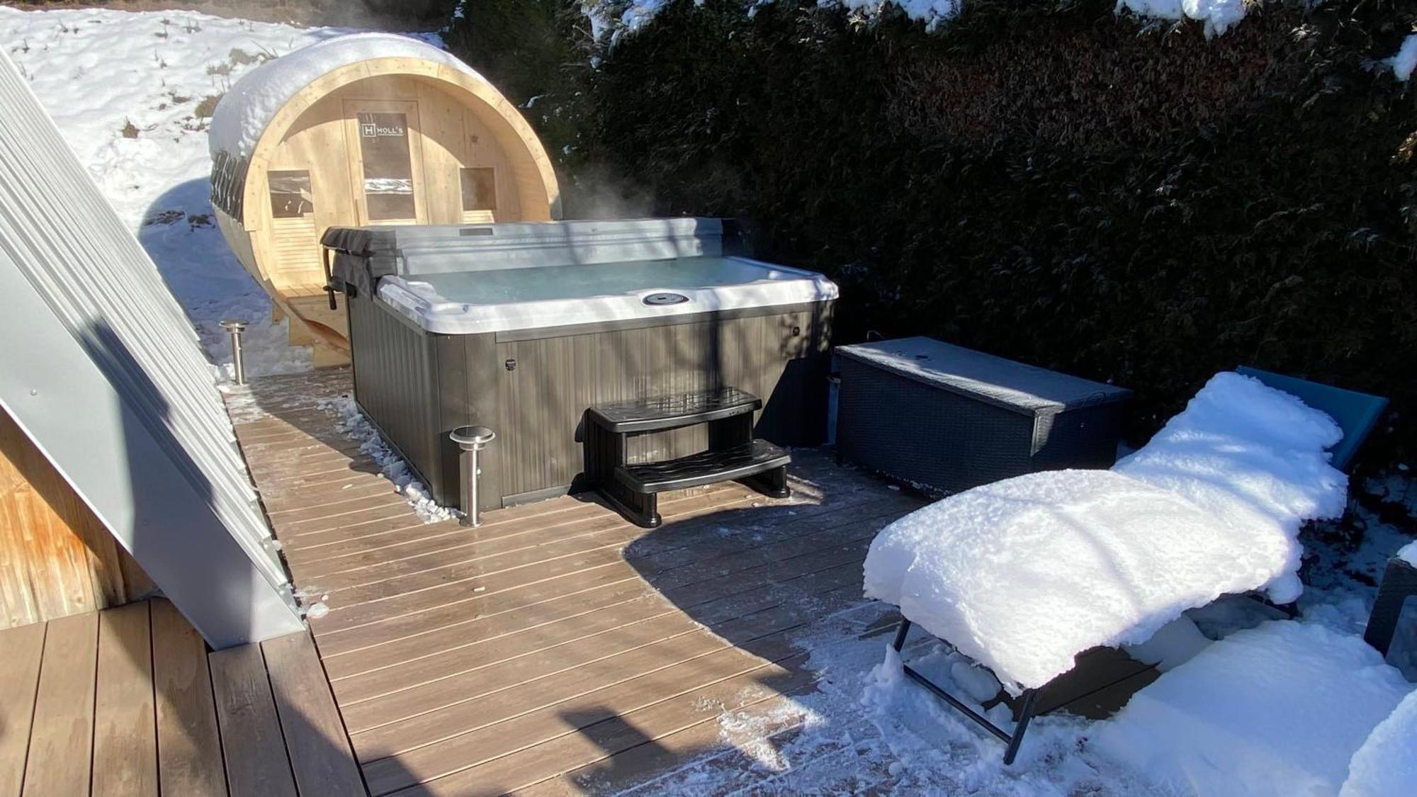 Au-Doux-Altic Chalet Romantique Avec Jacuzzi Et Sauna Metabief Bagian luar foto